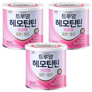트루맘 헤모틴틴 플러스 유아 철분 앤 엽산, 90g, 3개
