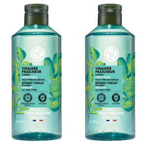 이브로쉐 리프레쉬 비니거 위드 모링가 린싱 로션 올 헤어 타입스 두피린스 그린 보태니컬 향, 400ml, 2개