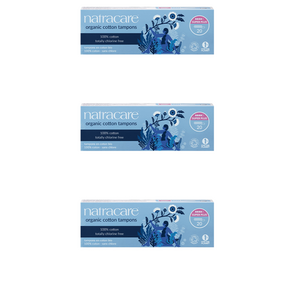 나트라케어 순면 흡수체 탐폰 논 어플리케이터, 20개입, 슈퍼 플러스, 3개