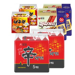 농심 신라면 120g 10p + 너구리 120g 10p + 짜파게티 140g 10p