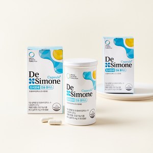 드시모네 프로바이오틱스 캡슐 플러스 1000억 생유산균 40.2g + 쇼핑백, 60정, 2개