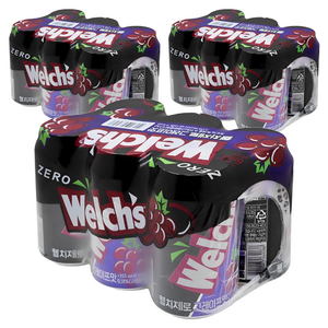 웰치스 제로 그레이프맛, 355ml, 18개