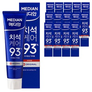 메디안 치석케어 오리지널 치약, 120g, 15개