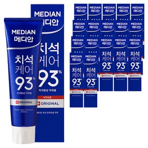 메디안 치석케어 오리지널 치약, 120g, 18개