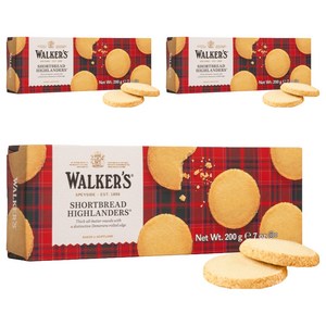 워커스 쇼트브레드 하이랜더스 버터쿠키, 200g, 3개