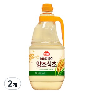 [해표] 양조식초, 1.8L, 2개