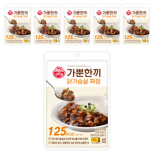 가뿐한끼 닭가슴살 짜장 130G, 130g, 6개