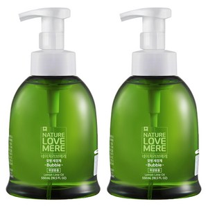 네이쳐러브메레 젖병 세정제 거품형 레몬향, 550ml, 2개