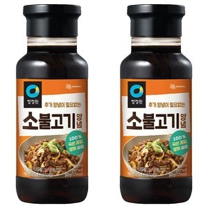 청정원 명가 소불고기 양념, 500g, 2개