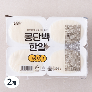 잔다리 두부 콩단백 한알, 320g, 2개