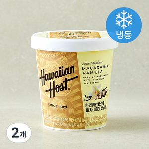 하와이안호스트 마카다미아 바닐라 파인트 (냉동), 1개입, 474ml, 2개