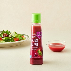 풀무원 저당 리얼야채 사과비트 드레싱, 235g, 1개