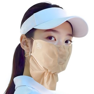 고운골프 C4자외선 차단 마스크, Free, 베이지, 1개