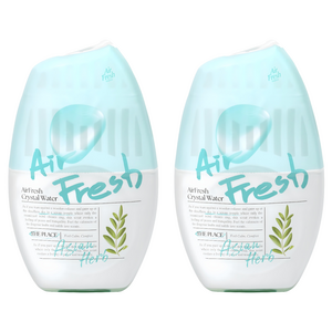 에어후레쉬 크리스탈워터 실내용 대용량 방향제, 400ml, 아시안 허브향, 2개
