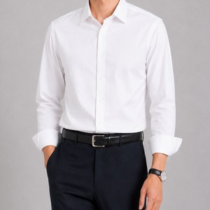 가이스토리 남성용 빅사이즈 기본 무지 스판 데일리 셔츠