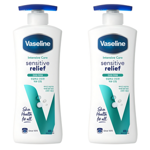 바세린 인텐시브 케어 로션 센서티브 릴리프, 400ml, 2개