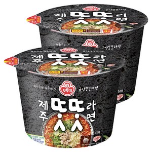 오뚜기 제주똣똣라면 용기 100g, 2개