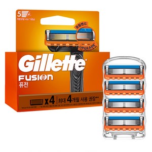 질레트 퓨전 매뉴얼 면도날, 4개입, 1개