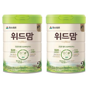 파스퇴르 위드맘 분유 2단계, 750g, 2개