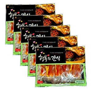 행복한간식 강아지 사사미 간식 400g, 젤리 꽈베기맛, 5개