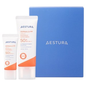 에스트라 더마유브이365 비타씨 광채수분 선크림 SPF50+ PA++++ 40ml + 20ml 세트