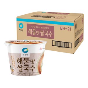 청정원 해물맛 쌀국수, 92g, 12개