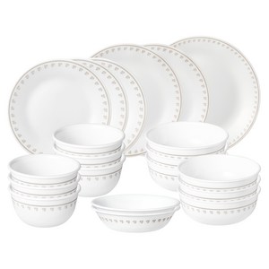 코렐 리틀클로버 원형 6인 식기세트 20p, 화이트, 6종, 1세트