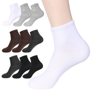 두발로 여성용 커버 무지 중목 밴딩 양말 10켤레 C