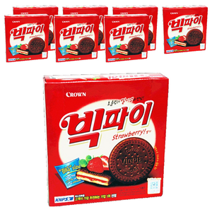 크라운 빅파이 딸기, 324g, 8개