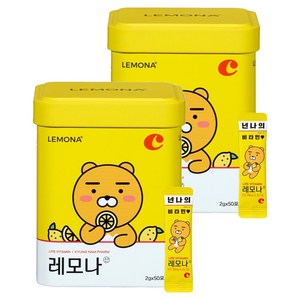 레모나 카카오프렌즈 비타민C 50포, 100g, 2개