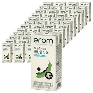 이롬 황성주 국산콩 검은콩 고칼슘 두유, 190ml, 48개