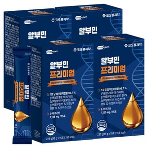 코오롱제약 알부민 프리미엄 15p, 225g, 4개