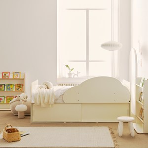 소르니아 아동용 토니 슬라이딩 빅 수납 침대 프레임 + 자동차 안전가드 세트 방문설치