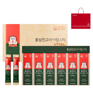 정관장 정품 홍삼진고바이탈스틱 5p + 쇼핑백, 300g, 1개
