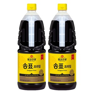 몽고간장 송표 프라임 양조간장, 1.8L, 2개