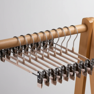 제이밀 논슬립 코팅 치마바지 걸이, 베이지, 10개