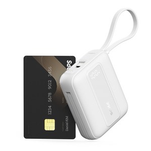 프롭스 30W PPS 초고속 충전 10000mAh 기내반입 미니 일체형 휴대용 보조배터리