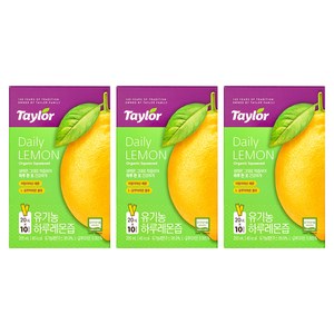 테일러 유기농 하루레몬즙, 20ml, 30개