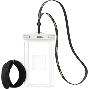 내셔널지오그래픽 4중 잠금 방수백 DX + 암밴드 세트, 화이트, 1세트