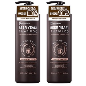 닥터방기원 맥주 효모 탈모증상 완화 샴푸, 1L, 2개