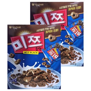 오리온 미쯔블랙 시리얼, 360g, 2개