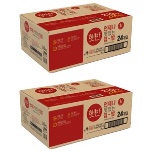 햇반 백미밥, 210g, 48개