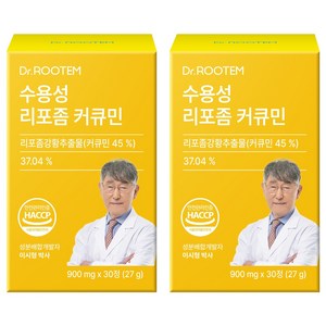 닥터루템 정품 수용성 리포좀 커큐민 27g, 30정, 2개