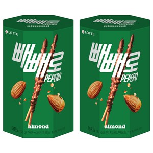 빼빼로 아몬드, 132g, 2개