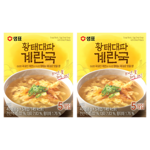 샘표 황태대파 계란국 5개입, 40g, 2개