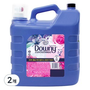 다우니 고농축 섬유유연제 아로마플로럴 본품, 8.5L, 2개