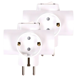 써보니 스위치 T자형 멀티탭 16A 3구 T-2110, 화이트, 2개