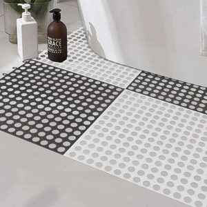 하비티 미끄럼방지 물빠짐 욕실 퍼즐 매트 30 x 30 x 0.6 cm