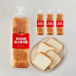 아워홈 부드러운 토스트식빵, 700g, 4개