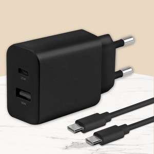 모잇 PD25W 2포트 PPS 초고속충전기 + CtoC 케이블 1.3m